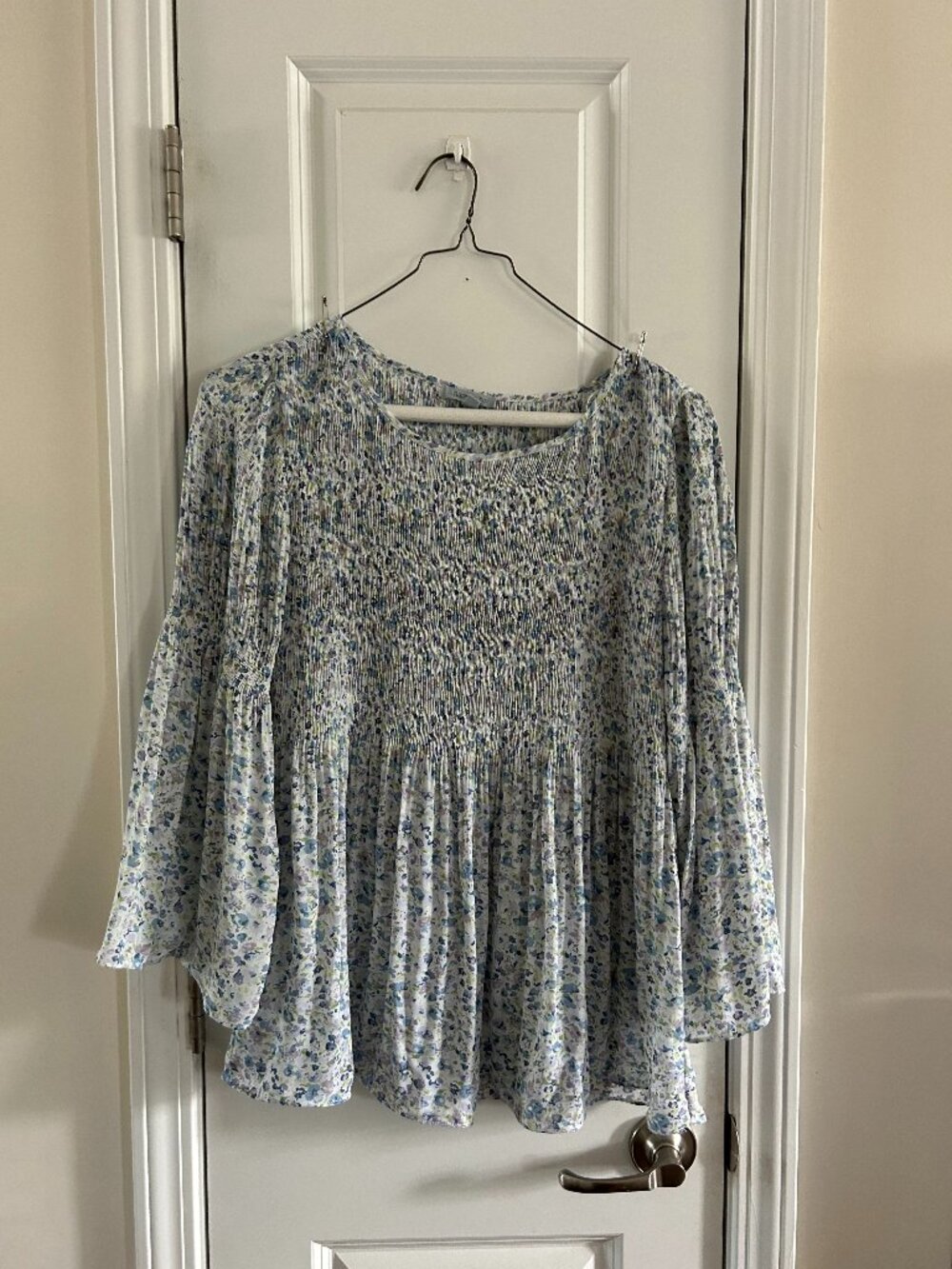 Floral Flowy Peplum Top
